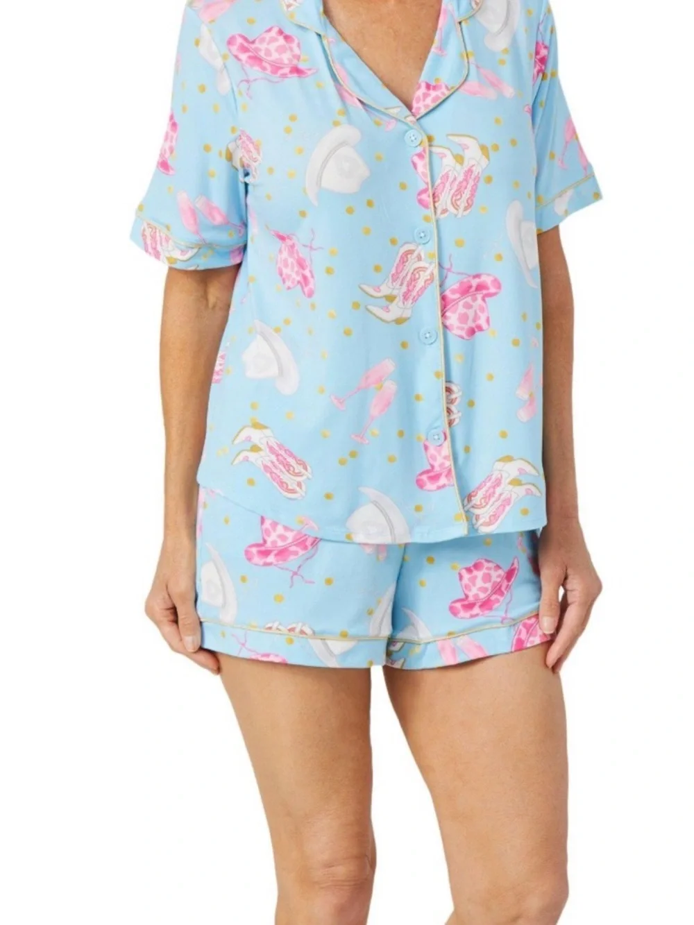 Room Service Pajama Short Set NWT SIZE LARGE - Picture 1 of 6